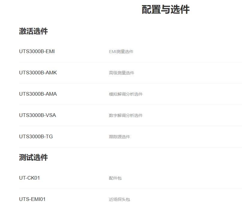 优利德UTS3000B系列频谱分析仪