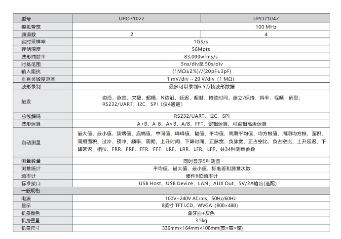 6.png 优利德UPO7000Z 系列 数字荧光示波器