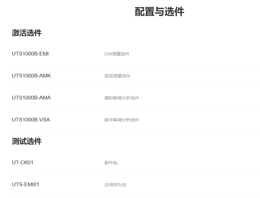 优利德UTS1000B系列 频谱分析仪